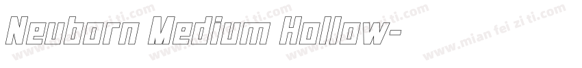 Neuborn Medium Hollow字体转换